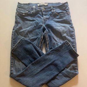 Womens Levi’s 524 skinny Jeans Distressed Pre Loved W28 L32